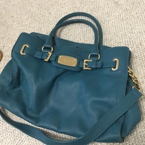 Teal Michael Kors purse
